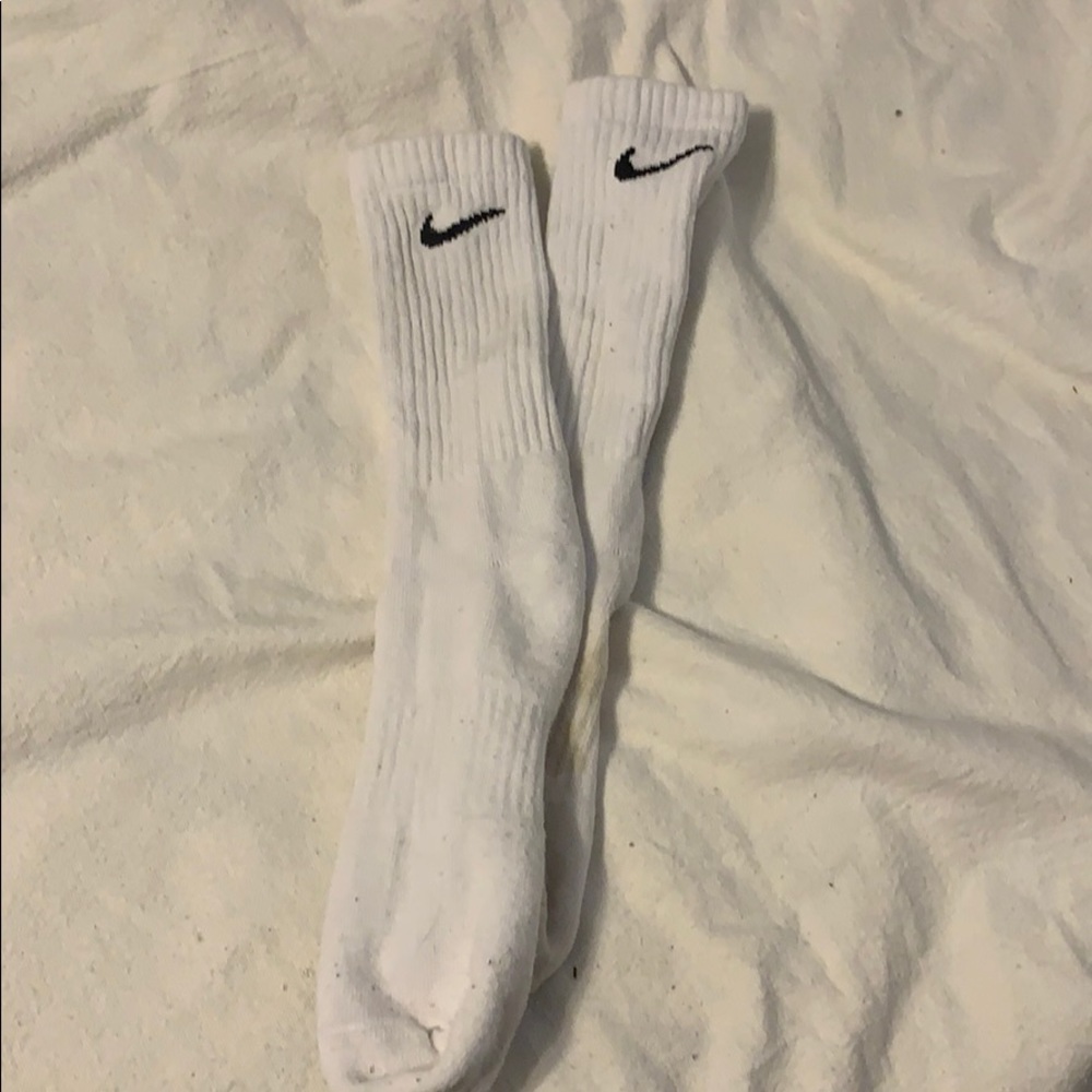 White Nike Socks